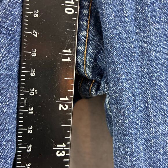 Vintage Faded Glory Straight Jeans Womens 16 Blue Cotton Stretch 32x29 Versatile - Picture 6 of 13